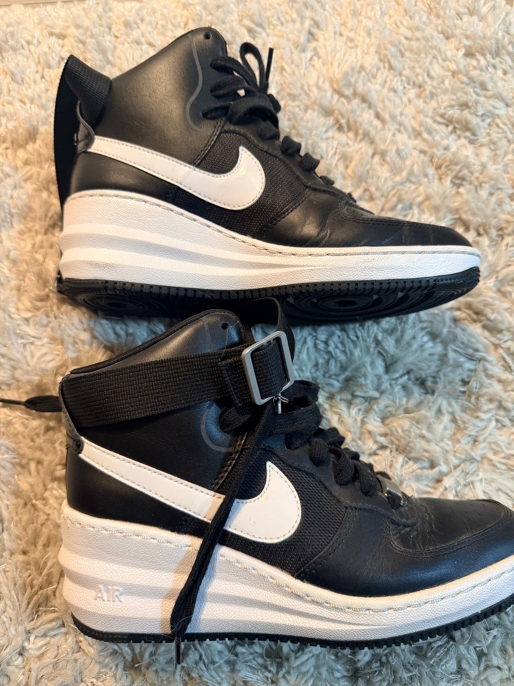 Nike Lunar Force 1 Sky Hi  Wedge Sneaker, 7